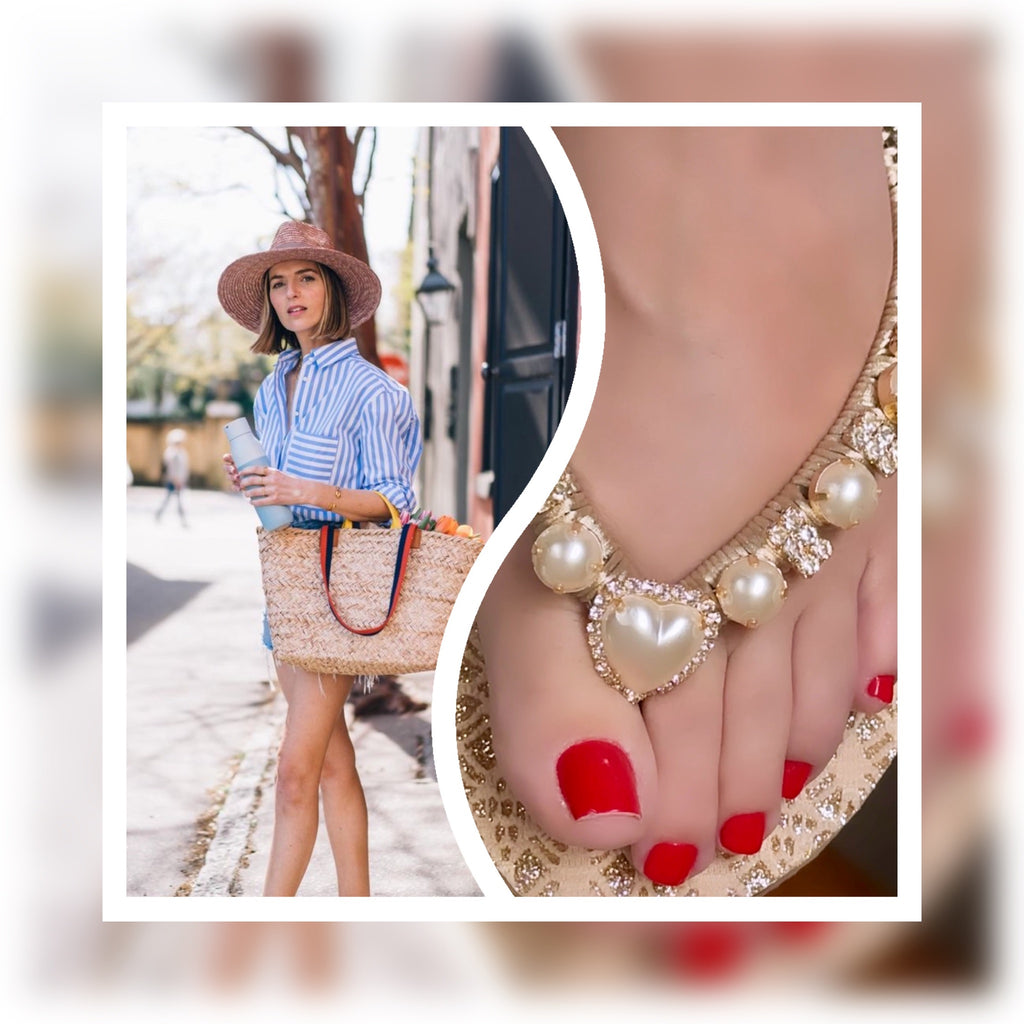 Customize the perfect gift for your goddaughter's birthday or beach wedding with personalized faux pearl sandals, ensuring she steps into her special day with style and sentiment.