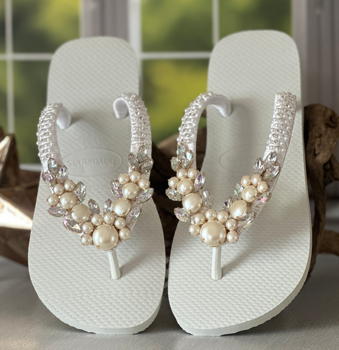 Adriana White Sandals | Design by Desire Flip Flops
