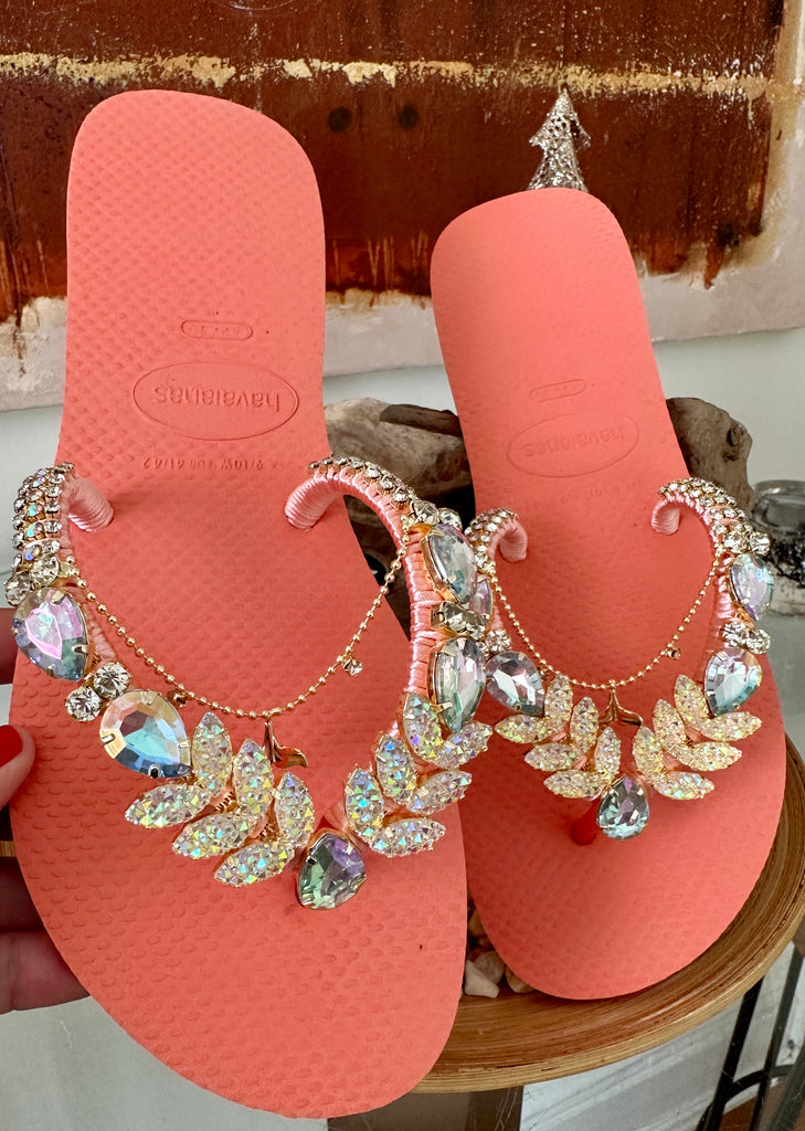 Sparkle in Comfort Chic Women Rhinestone Flat Sandals